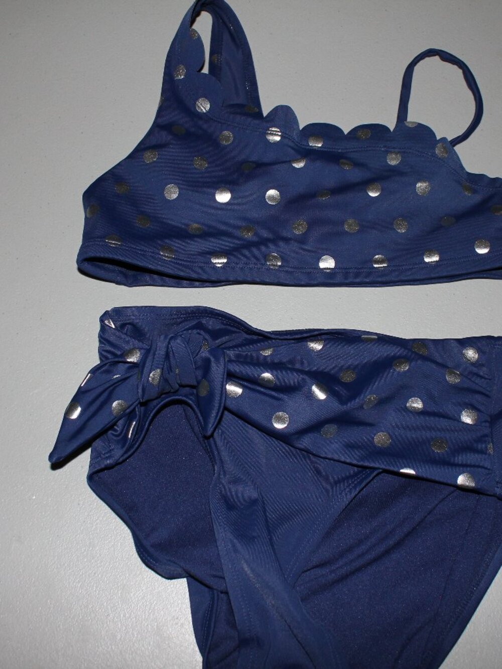 Blue & Silver 2 Pcs Justice Bikini Swimsuit Size 12